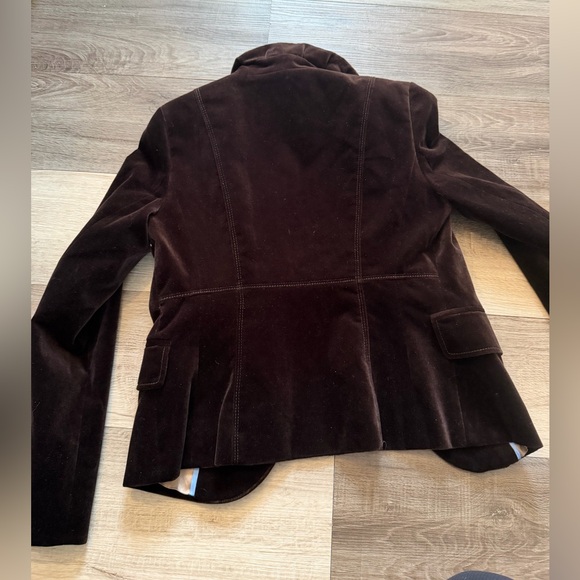 J. Crew Chocolate Velvet Women's Blazer 100% cotton - Picture 5 of 5